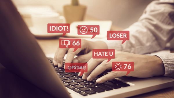 cyber bullying concept