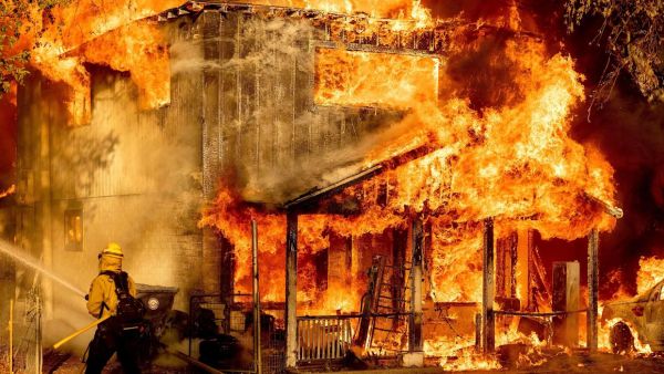 A wildfire in Nevada broke earlier this month have grown to more than twice its size overnight