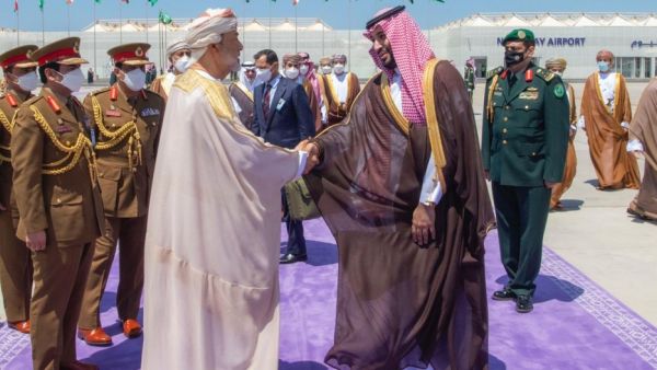 محمد بن سلمان وسلطان عمان