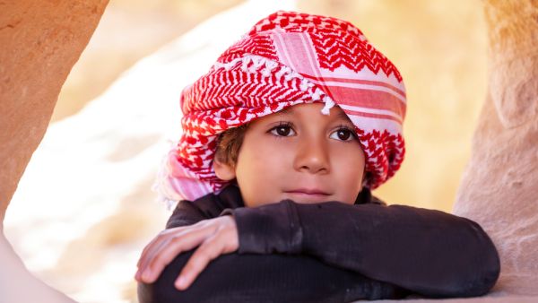 Little boy in Petra, Jordan