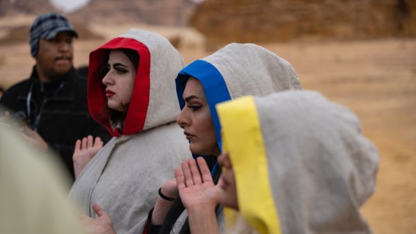 Winter at Tantora festival opens with a theatrical performance of the Nabatean Civilisation, Al Ula, Saudi Arabia
