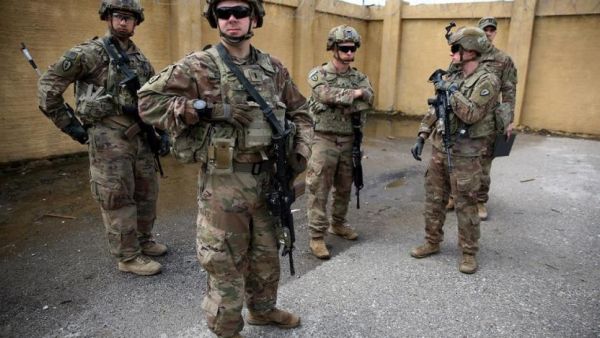 US soldiers at the K1 air base northwest of Kirkuk