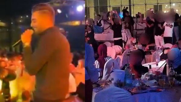 حفل في ساحة مسجد في رام الله 
