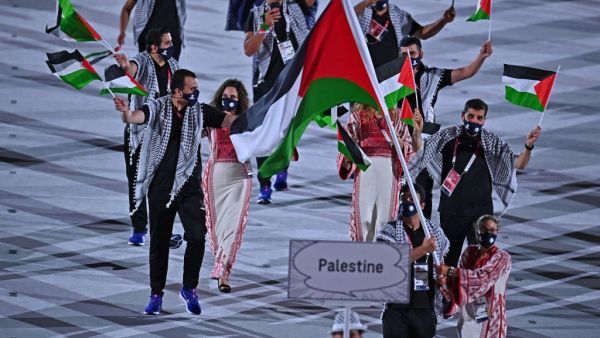 The Palestinian sports team in Tokyo 