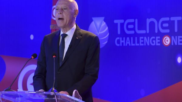 Tunisian president Kais Saied