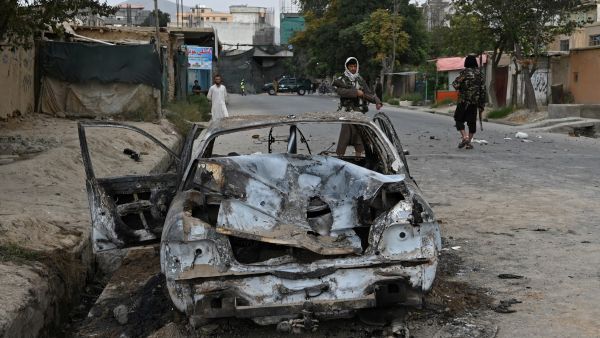 US drone attack car bomb in Kabul