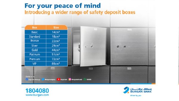 Safety Deposit Boxes Burgan Bank Upgrades Its Safe Deposit Box Service