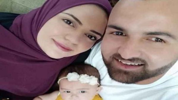 Anhar Al Deek With her husband and 1-year-old daughter