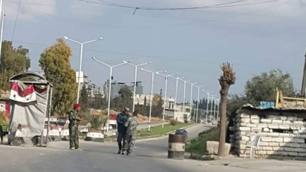 نقطة حراسة في حماة