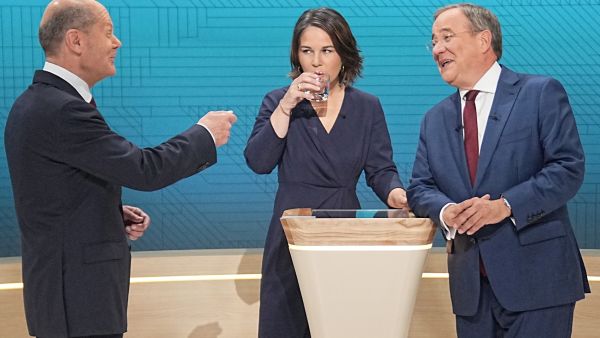 Three Candidates for German chancellor face off in election debate