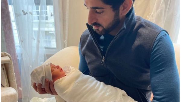 الشيخ حمدان بن راشد برفقة حمدان بن خالد