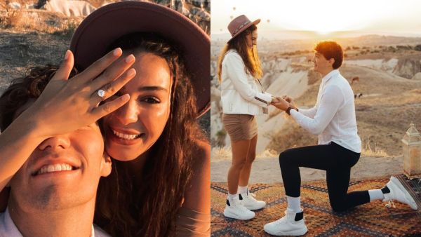 Ebru Şahin 5-Carat Engagement Ring Is Worth One Million TL.. And Her Fiancé Cedi Osman Talks About the Proposal