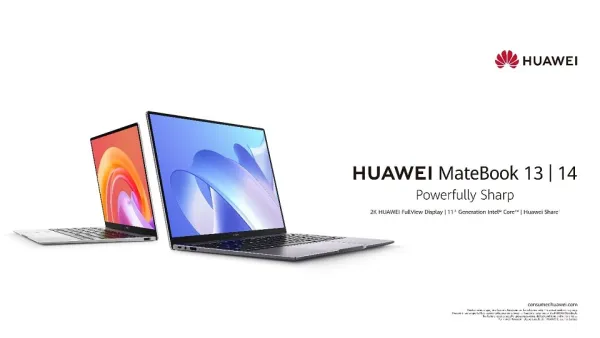 جهاز الحاسوب المحمول الأنيق HUAWEI MateBook 14 من هواوي بدقة عرض 2K متوفر للطلب المسبق في عُمان