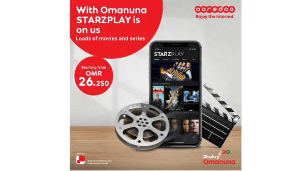 Ooredoo تقدم لعملائها باقات ’شهري عُماننا‘ مع اشتراك مجاني في منصة STARZPLAY