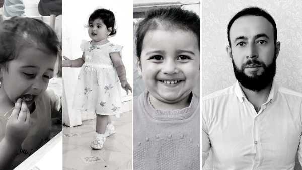 Zemari Ahmadi and his family