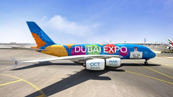 Emirates Takes Expo 2020 Dubai’s Message To The Skies With Its First-ever Full Aircraft Livery