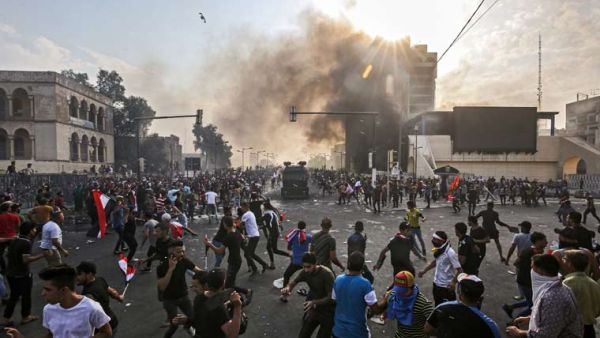 Clashes near Bagdad's Tahrir Square 