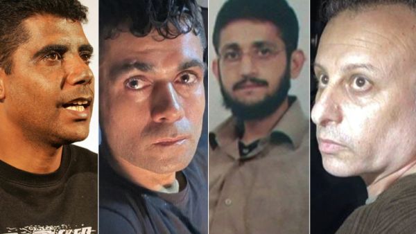 الأسرى الأربعة المعاد اعتقالهم بعد الفرار من سجن جلبوع