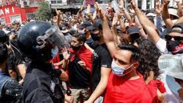 مظاهرة في تونس