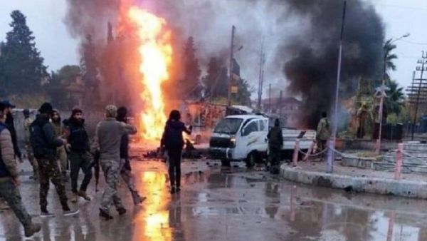 انفجار كبير بمحافظة الرقة السورية