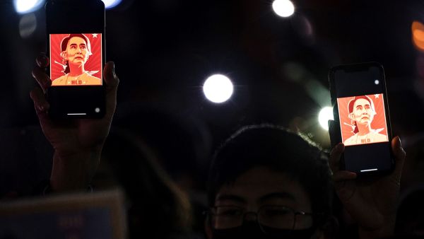 Myanmar's ousted civilian leader Aung San Suu Kyi.