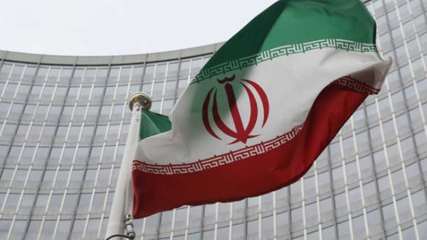 Iran flag with EU 