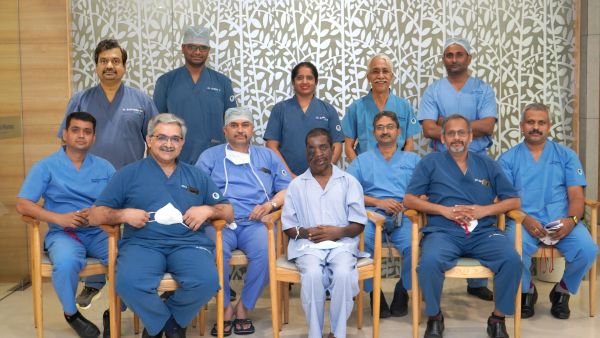 During the event Aster Hospital Doctors In Bangalore, India Successfully Remove More Than 8kg Hanging Tumor On The Face Of A 31-year-old Man