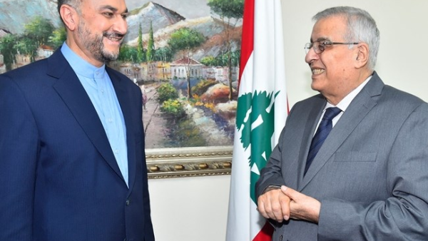 Abdallah Bou Habib (R) Hossein Amir-Abdollahian