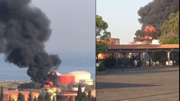 Huge fire broke at Lebanon's main power plant 