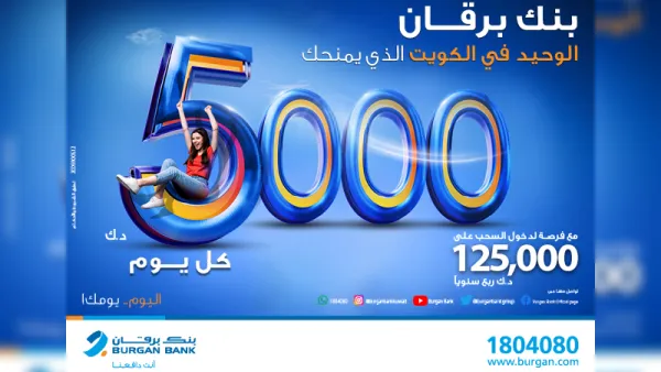 بنك برقان يعلن أسماء الفائزين بسحب حساب يومي