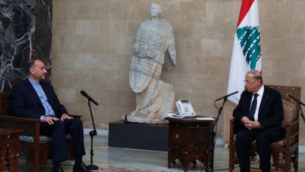 حسين امير عبد اللهيان، والرئيس اللبناني ميشال عون