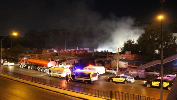 حريق في مجمع رغدان