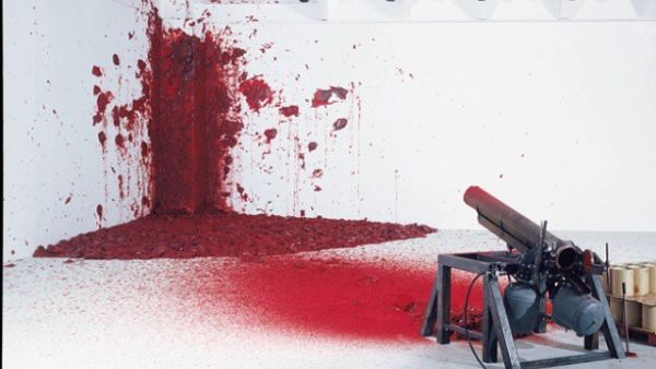 artist Anish Kapoor work displayed at Burj Al Arab