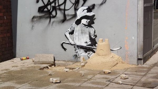 Banksy artwork showed a child with a crowbar