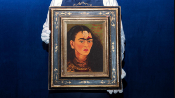 Frida Kahlo's "Diego and I" sold for a record $34.9 million in New York