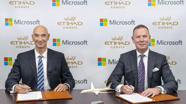 During the event Etihad Airways Partners With Microsoft on Driving Sustainability Strategy