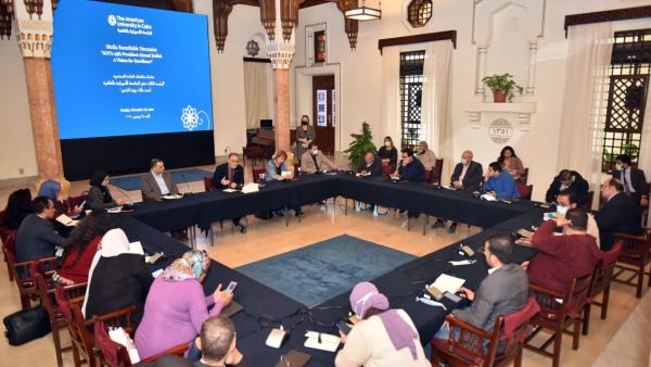 AUC President Ahmad Dallal Discusses His Vision For the Future of the University at the Media Roundtable Discussion
