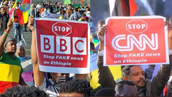 Ethiopians accused western media of spreading fake news on the Tigray conflict.