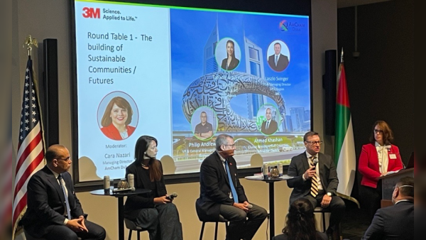From the event. Cross-collaboration Key to a Sustainable Future, Finds 3M and AmCham Dubai