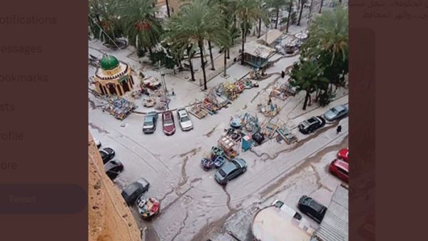 سقوط الثلج في محافظة الإسكندرية