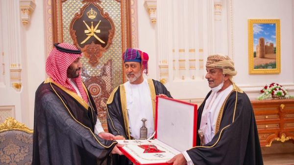 محمد بن سلمان والسلطان هيثم بن طارق