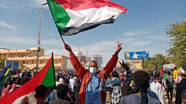 Sudanese protester
