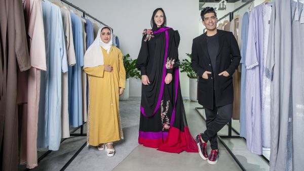 Etihad Brings Together Emirati and Indian Celebrity Fashion Designers To Create the Abaya Saree