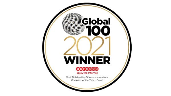 أفضل شركة اتصالات Ooredoo تحصد لقب جائزة ’أفضل شركة اتصالات ‘ضمن جوائز أفضل 100 شركة عالمية في 2021