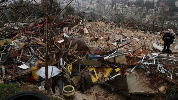 Razed to the ground 