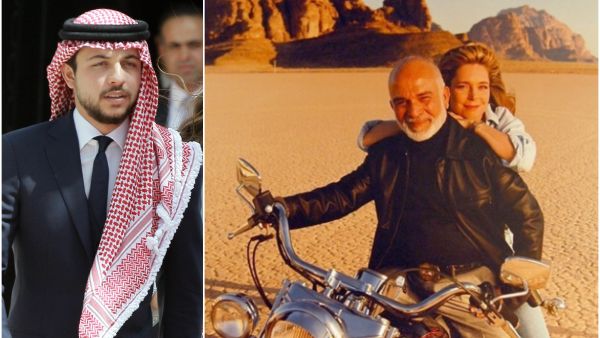 الملك الحسين بن طلال وحفيده الأمير الحسين بن عبدالله