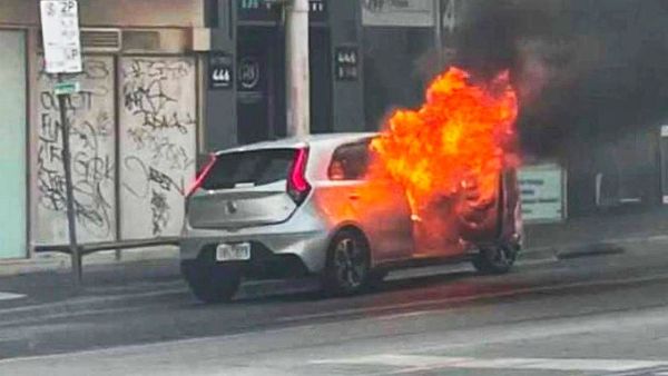 car on fire