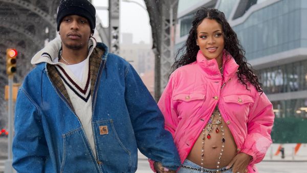 Rihanna, first sparked pregnancy rumors in November 