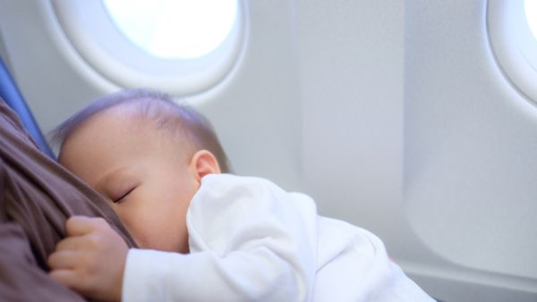 Airport staff find a newborn baby boy in plane toilet bin