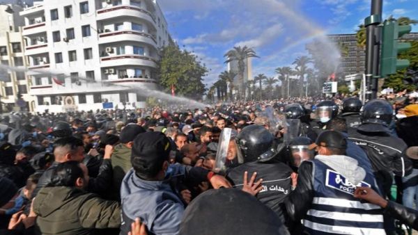 Protests in Tunis